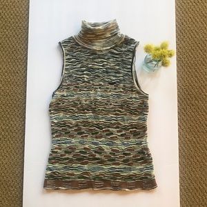 Missoni sleeveless turtleneck top